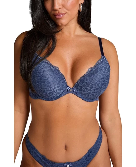 Женский бюстгальтер пуш-ап с подкладкой на косточках Hunkemoller, синий