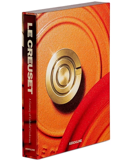 Книга le creuset «столетие красочной посуды», твёрдый переплёт, оранжевая