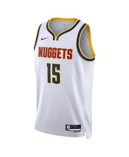 Мужская и женская футболка Nike Nikola Jokic White Denver Nuggets Swingman - Association Edition white