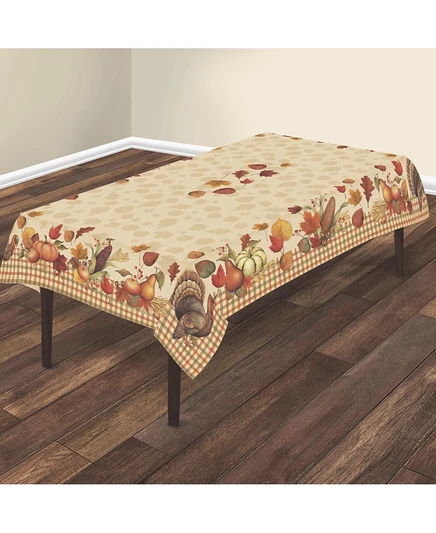 Скатерть Laural Home Bountiful Harvest 70″x120″, коричневая
