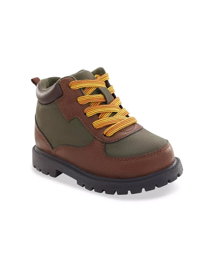 Бостонские ботинки для маленьких мальчиков brown/olive