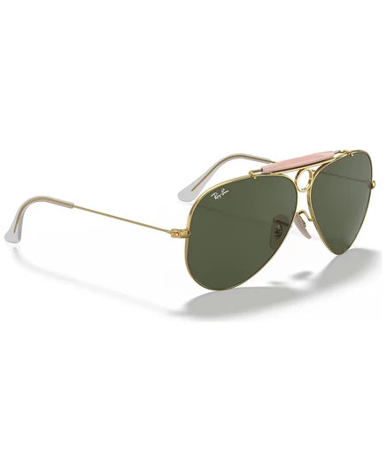 Солнцезащитные очки Ray-Ban, СТРЕЛКА RB3138 gold shiny/green
