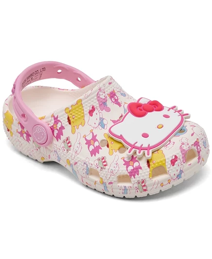 Сабо для девочек Crocs Hello Kitty Classic, разноцветные