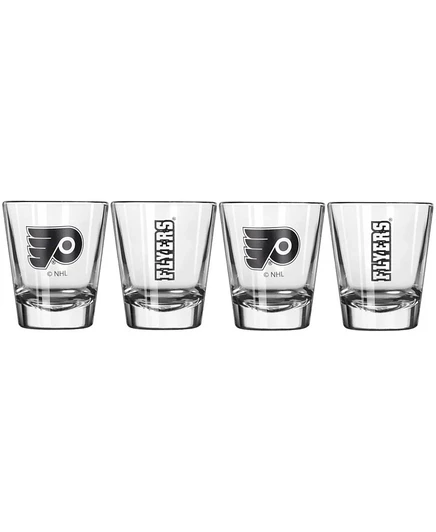 Набор стопок Logo Brands Philadelphia Flyers, прозрачные
