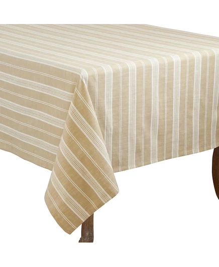 Скатерть Saro Lifestyle Striped, хаки