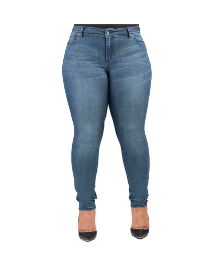 Женские джинсы Poetic Justice Curvy-Fit, плюс, светло-синие