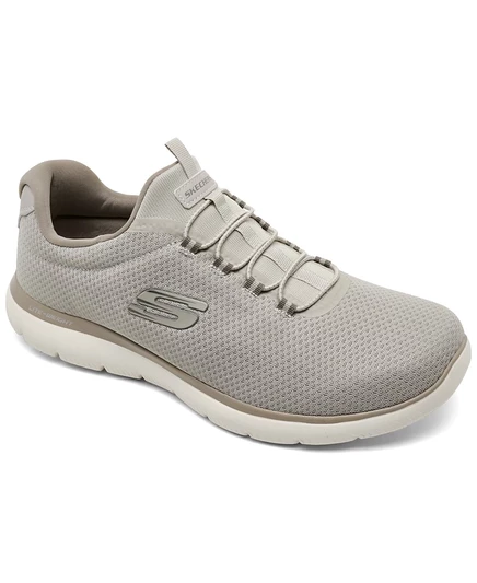 Повседневные кроссовки Skechers Men's SUMMITS без шнуровки на широкой подошве от Finish Line коричнево-бежевого цвета