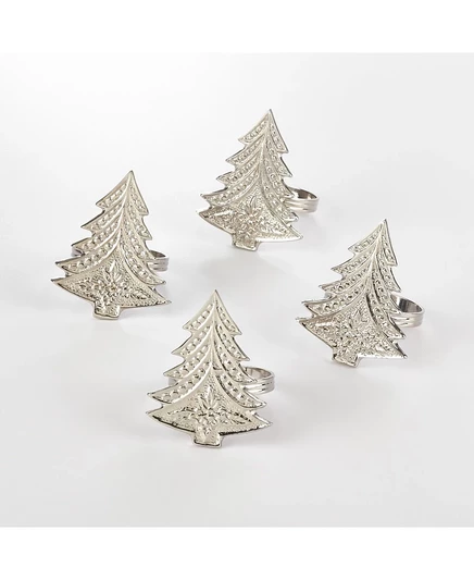 Кольцо для салфеток Saro Lifestyle Christmas Tree Design, набор из 4 штук
