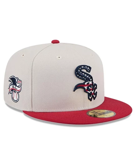 Мужская кепка New Era 59FIFTY Chicago White Sox, красная