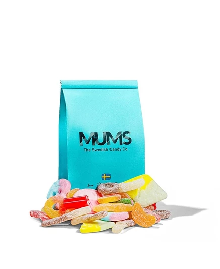 Кислая шведская смесь конфет Mums с Bubs, 454 г