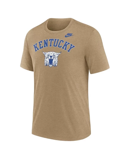 Мужская футболка Nike Heather светло-коричневого цвета от Kentucky Wildcats Legacy Arch light brown