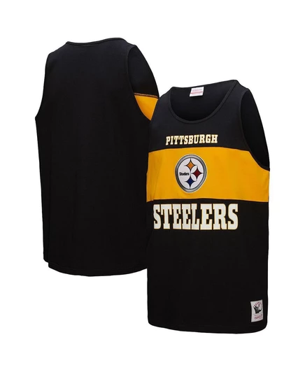 Мужская майка Mitchell & Ness Retro Color Block Pittsburgh Steelers, черная