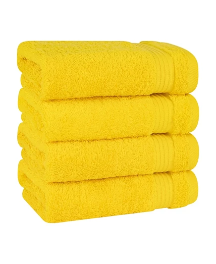 Набор полотенец American Soft Linen Bekos 100% турецкий хлопок, желтый