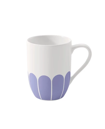 Кружка Villeroy & Boch Fleur с абстрактным цветочным рисунком, синяя