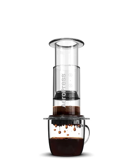 Кофеварка AeroPress 3-в-1 дорожная из Tritan, прозрачная