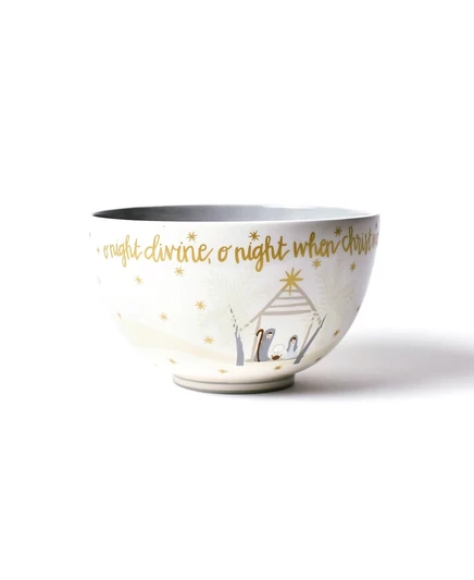 Миска на ножке Coton Colors Neutral Nativity 23 см, белая