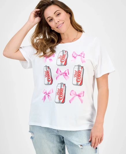 Женская футболка Grayson Threads The Label с принтом Diet Coke, белая