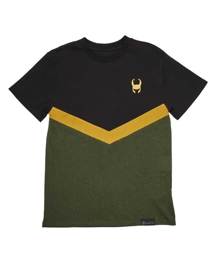 Мужская и женская черно-зеленая футболка Locki The Original от Lounge Fly black, green
