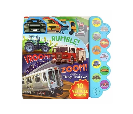 Книга звуковая «Rumble Vroom Zoom», 10 звуков