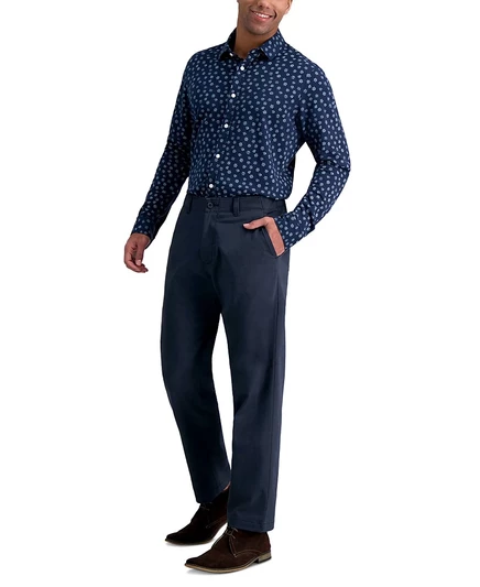 ® Мужские комфортные брюки прямого кроя Life Khaki™ от Men's Life blue