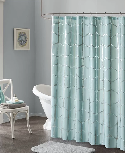 Штора для душа Raina Intelligent Design 72″×72″, синяя