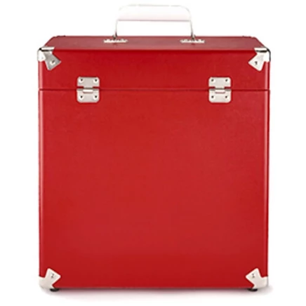 Кейс для виниловых пластинок GPO SWB18RED 12″ на 35 шт, красный
