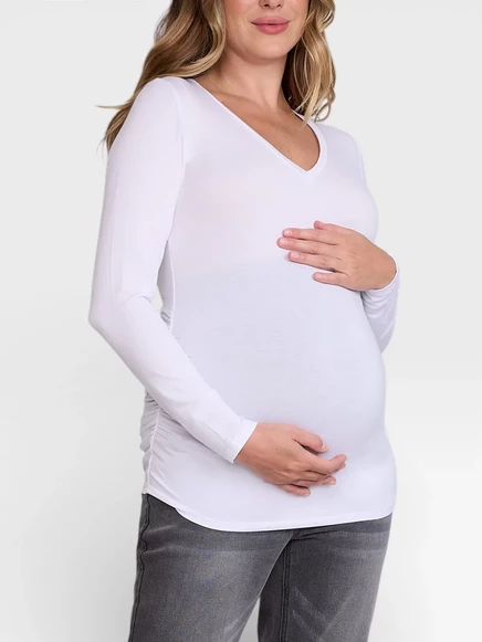 Женский лонгслив Motherhood Maternity, белый