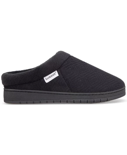 Фирменные женские тапочки-сабо с микротерриториями Gemma Diamond Microterry от Isotoner black