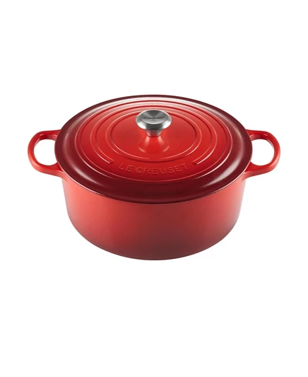 Чугунная кастрюля Le Creuset 8,5 л, вишневая