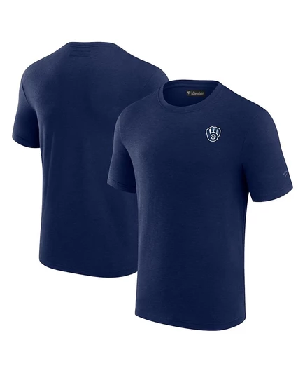 Мужская футболка Fanatics Signature Milwaukee Brewers, темно-синяя