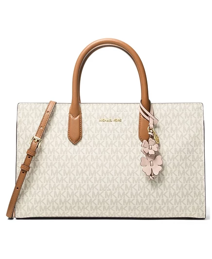 Сумка-ранец MICHAEL Michael Kors Scarlett Medium East West белого цвета