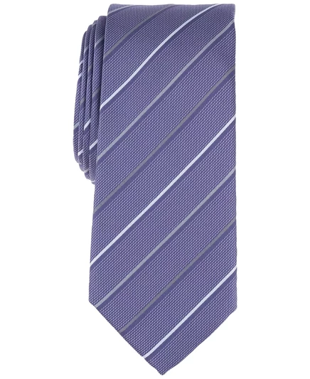  Мужской галстук в тонкую полоску Belwood, созданный для Macy's  lavender