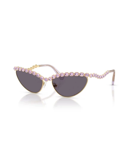 Женские солнцезащитные очки Swarovski SK7030 кошачьи, золотые