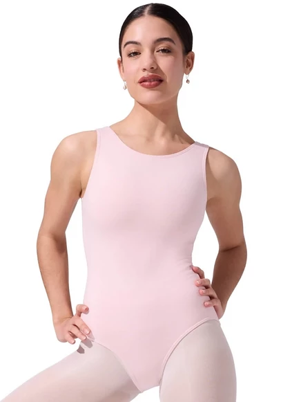 Женский купальник-боди Capezio High-Neck Tank, розовый