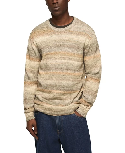 Мужской свитер с круглым вырезом Space Dye от бренда Lucky Brand