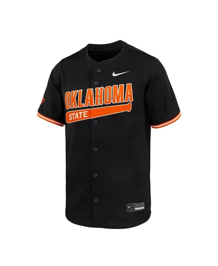 Мужская бейсбольная футболка Nike Oklahoma State, черная
