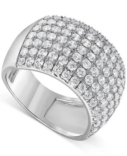 Кольцо Macy's Diamond Multirow Cluster 2 карат, 14k золото