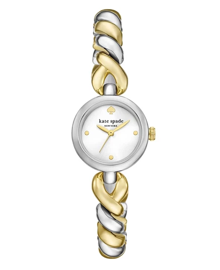 Женские часы Kate Spade New York Monroe с тремя стрелками, двухцветные, из нержавеющей стали, 24 мм, multi