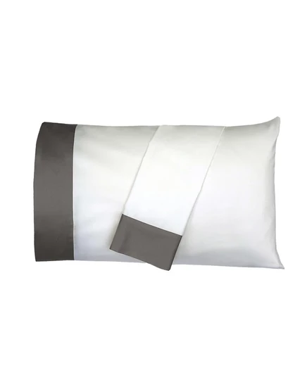 Набор наволочек Egyptian Linens Cuff, 2 шт., серый