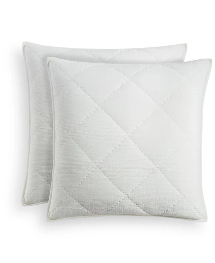 Евронаволочки Hotel Collection Dobby Diamond, 2 шт., белые
