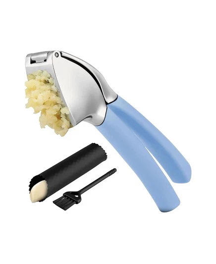 Пресс для чеснока Zulay Kitchen Comfort Grip, синий