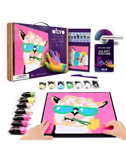 Набор для лепки Wise Elk OKTO Лама 29×29 см, разноцветный