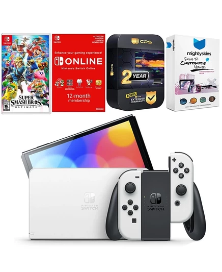 Игровая консоль Nintendo Switch OLED, белая