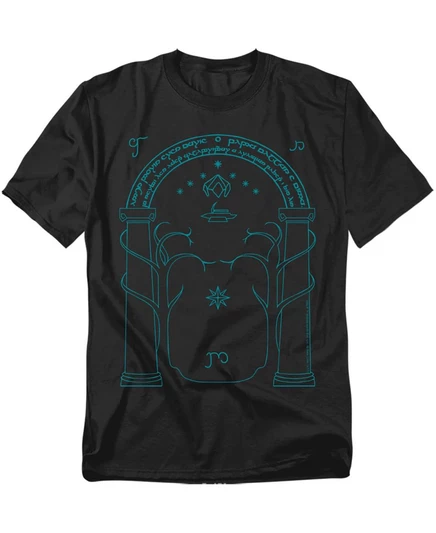 Мужская футболка The Doors of Durin black