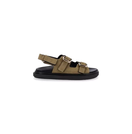  Женские кожаные сандалии Harper suede khaki