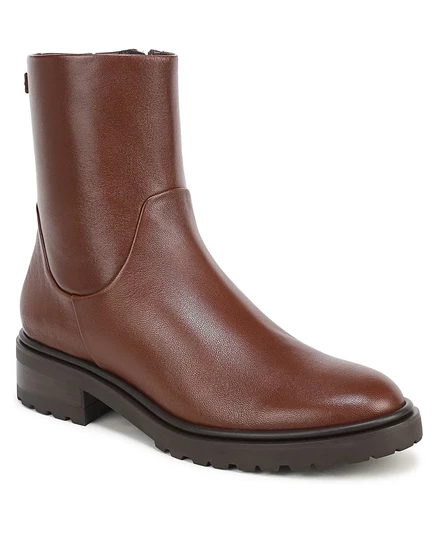 Женские ботильоны Sam Edelman Sky Zip, коричневая кожа