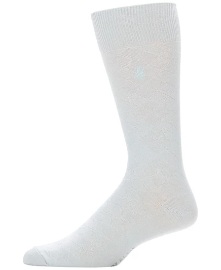 Мужские носки Perry Ellis Portfolio Diamond Stitch, серые