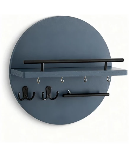 YIGII Home Decor - настенный декоративный держатель для ключей и почты с крючками, полкой и органайзером