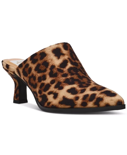 Женские шлепанцы DV Dolce Vita Lovey Kitten-на высоком каблуке leopard