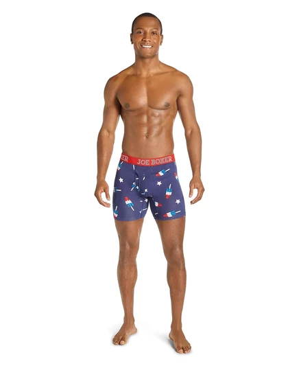 Мужские трусы-боксеры Joe Boxer из 4-х упаковок стрейч blueprint